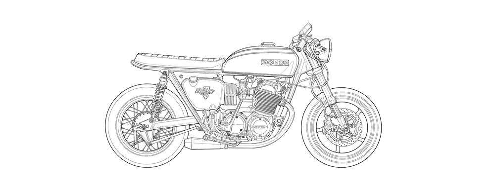 Motorcycle Colouring Pages